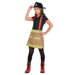 Child Wild Fire Girl Firefighter Costume