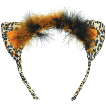 Leopard Cat Ears Headband Costumes & Apparel - Party Centre