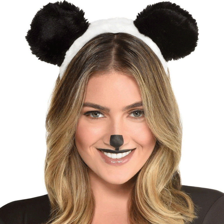 Panda Furry Ears Headband