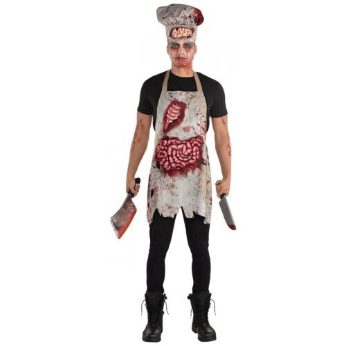 Adult Standard Butcher Cook Zombie Kit