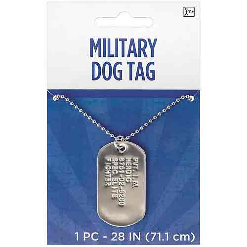 Shop Military Dog Tag Silver Metal - Party Centre, UAE 2026