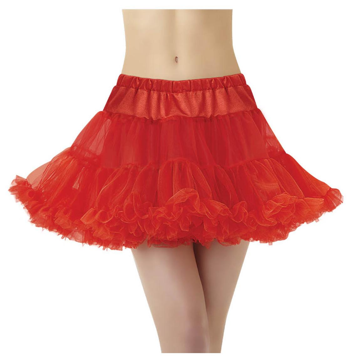 Adult Standard Full Petticoat- Red Costumes & Apparel - Party Centre