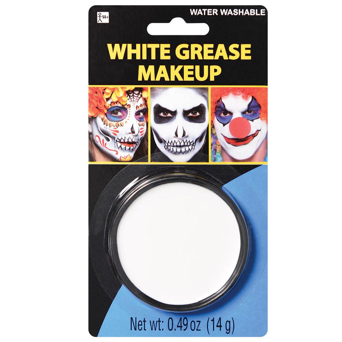 GREASE MAKE-UP WHITE Costumes & Apparel - Party Centre