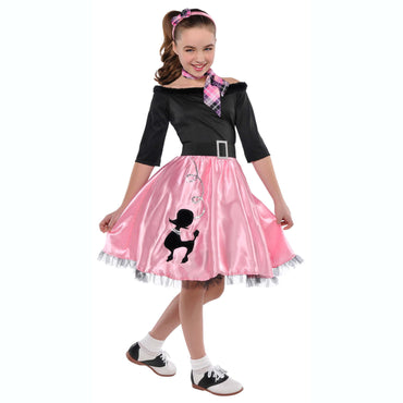 Child Miss Sock Hop 1950s Costume Costumes & Apparel - Party Centre