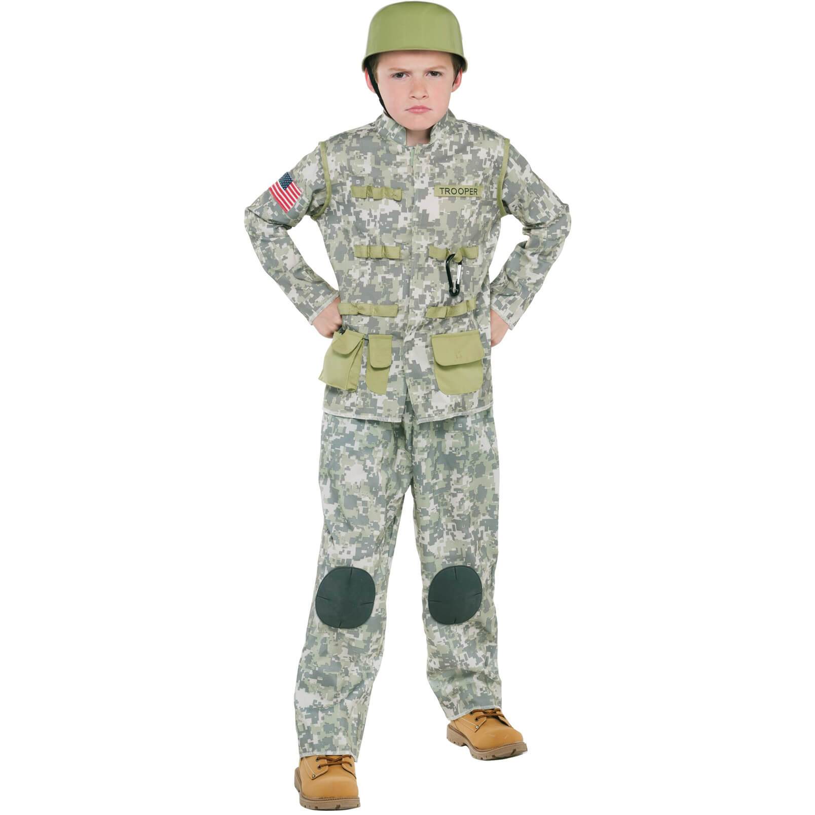 Child Combat Soldier Career Costume Costumes & Apparel - Party Centre