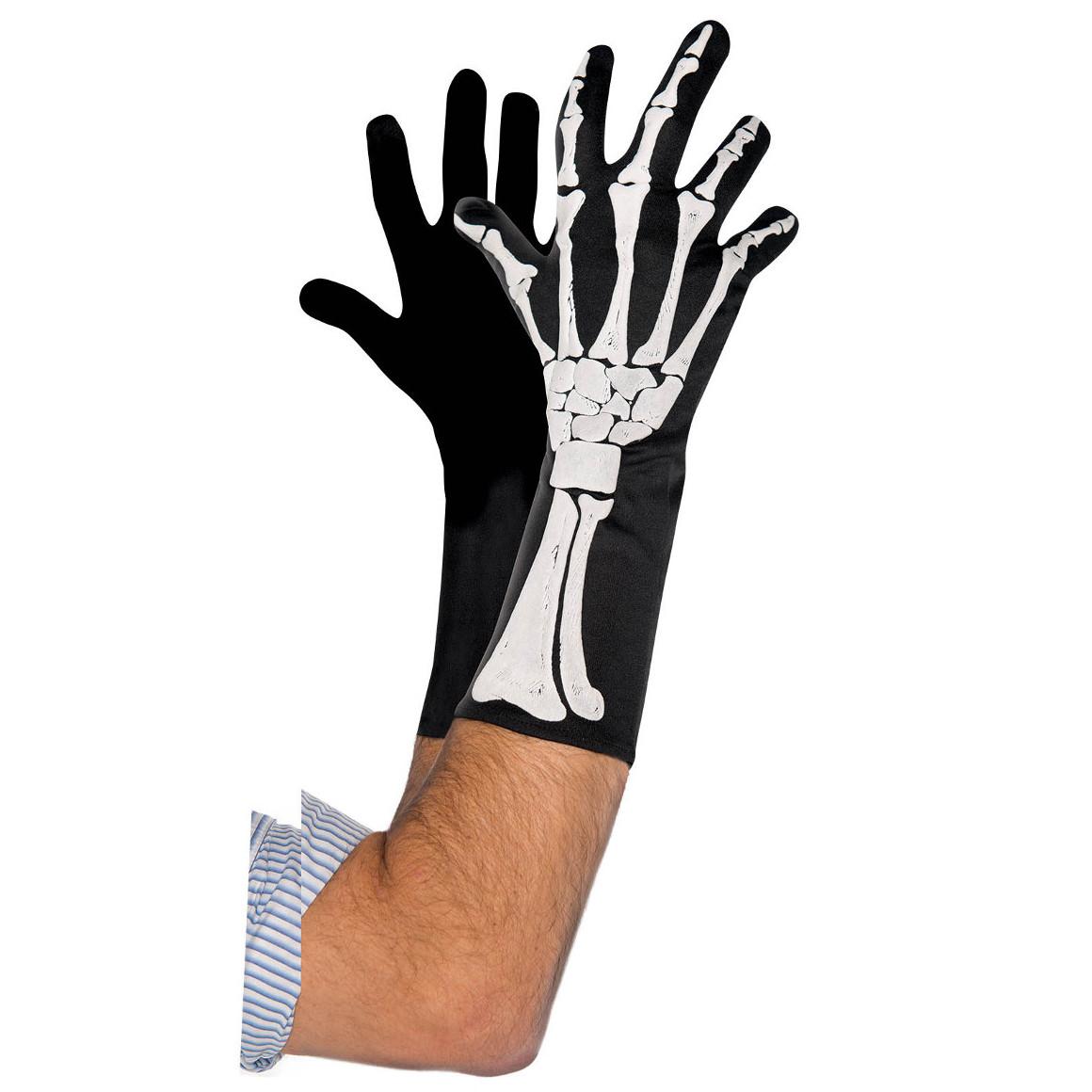 Skeleton 3-D Gloves- Men Costumes & Apparel - Party Centre