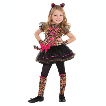 Child Precious Leopard Girl Animal Costume Costumes & Apparel - Party Centre