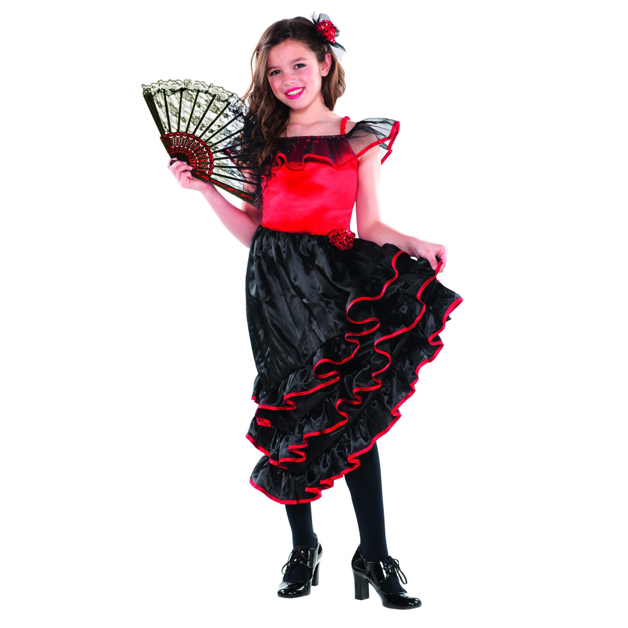 Child Spanish Dancer Costume Costumes & Apparel - Party Centre