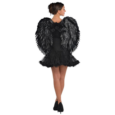 Dark Angel Feather Wings Costumes & Apparel - Party Centre