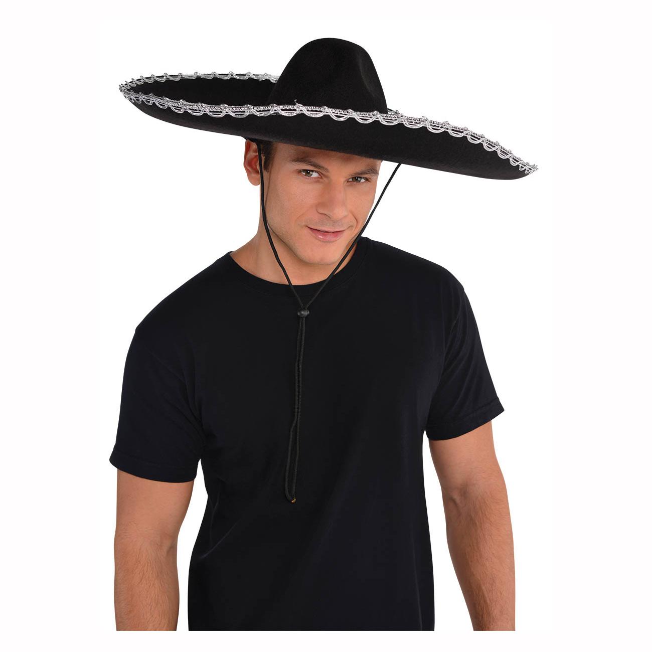 Adult Black Sombrero Costumes & Apparel - Party Centre