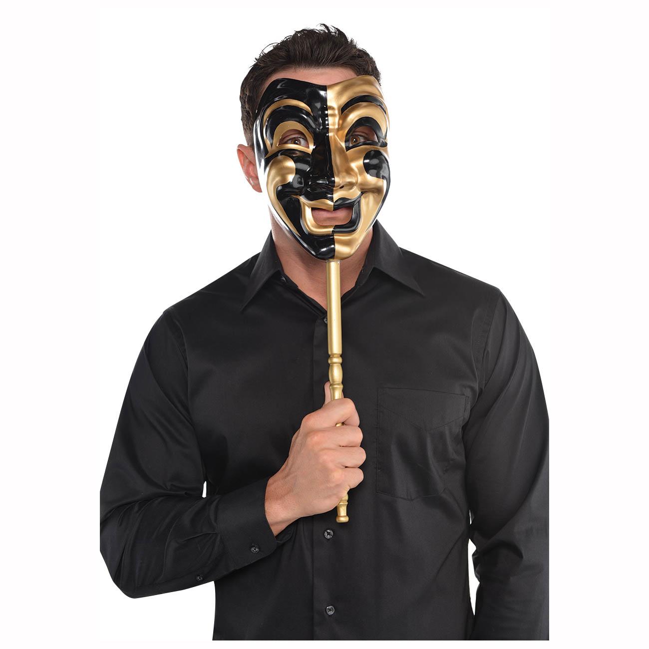 Jester Stick Mask Costumes & Apparel - Party Centre