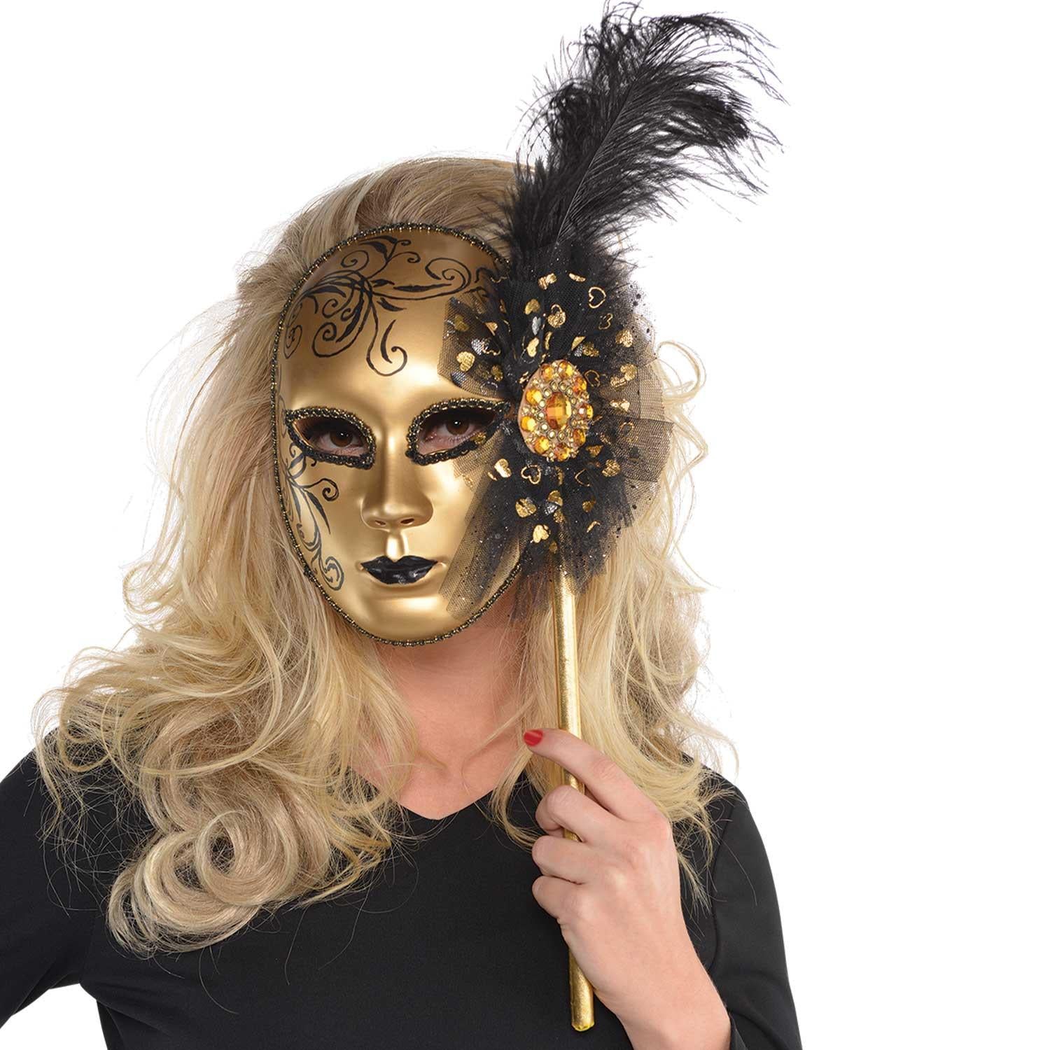 Gold Venetian Mask Costumes & Apparel - Party Centre