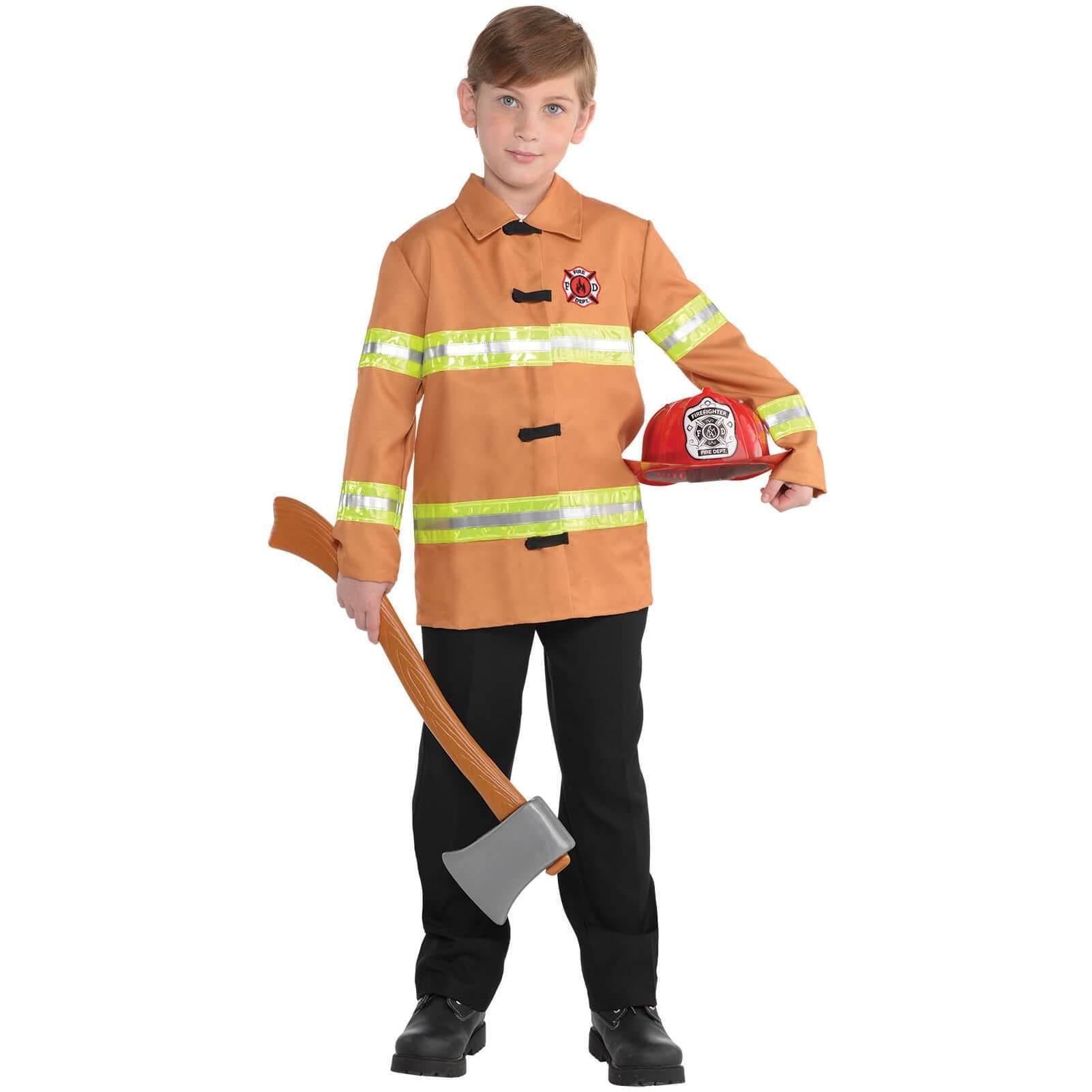 Child Standard Firefighter Career Jacket Costumes & Apparel - Party Centre