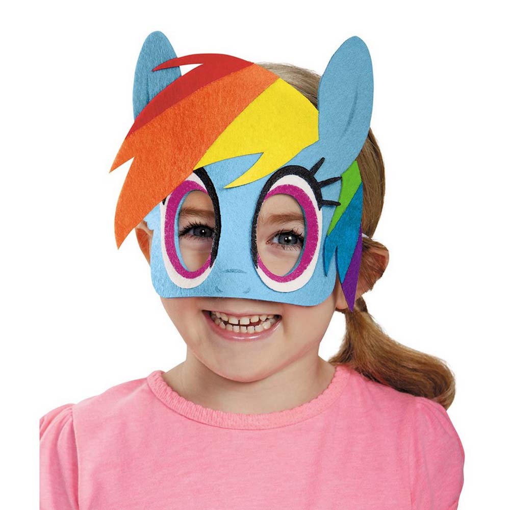 Child Rainbow Dash Felt Mask Costumes & Apparel - Party Centre