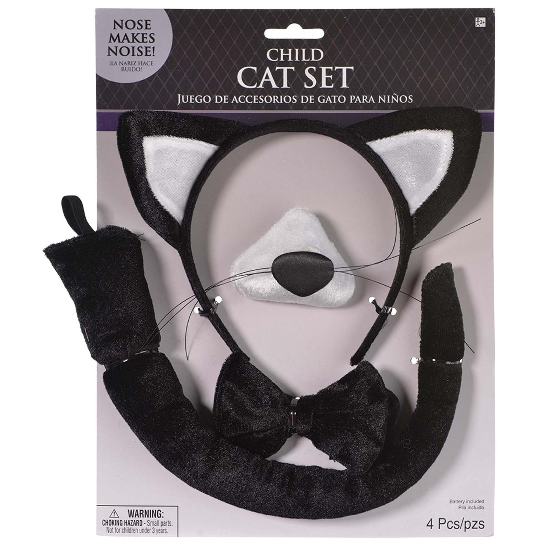 Child Cat Accessory Kit With Sound Costumes & Apparel - Party Centre