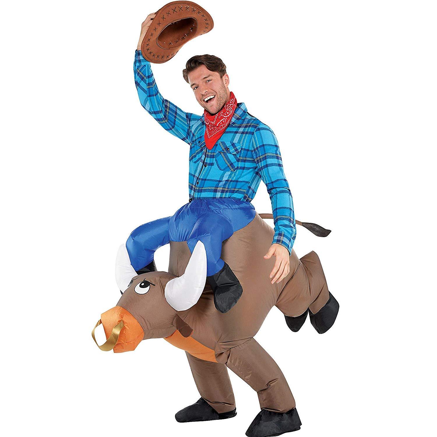 Adult Inflatable Bull Costume Costumes & Apparel - Party Centre