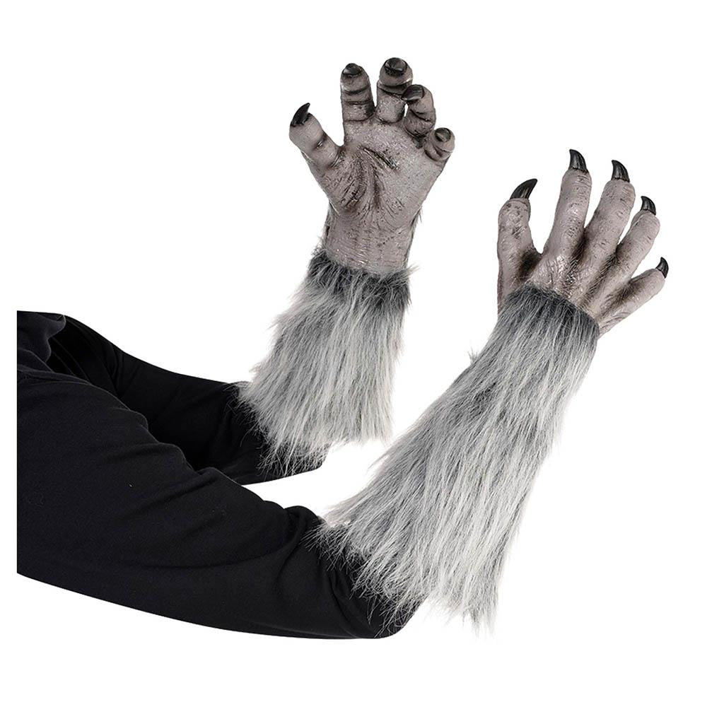 Adult Werewolf Fur Gloves Costumes & Apparel - Party Centre