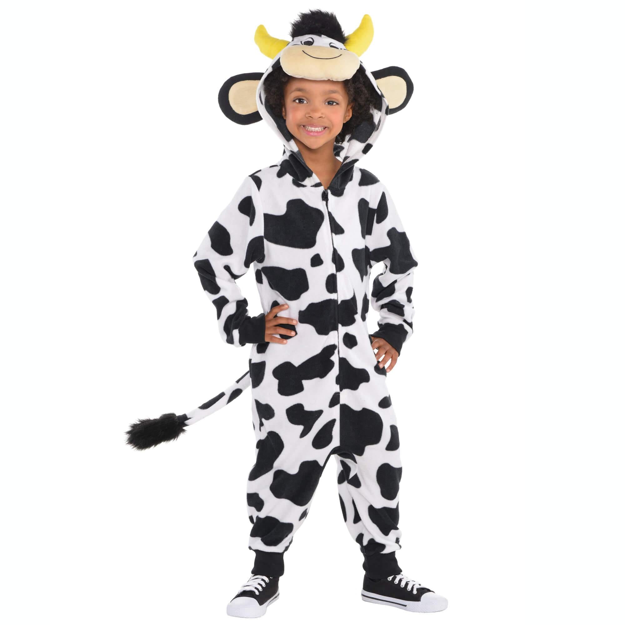 Child Cow Zipster Costume Costumes & Apparel - Party Centre