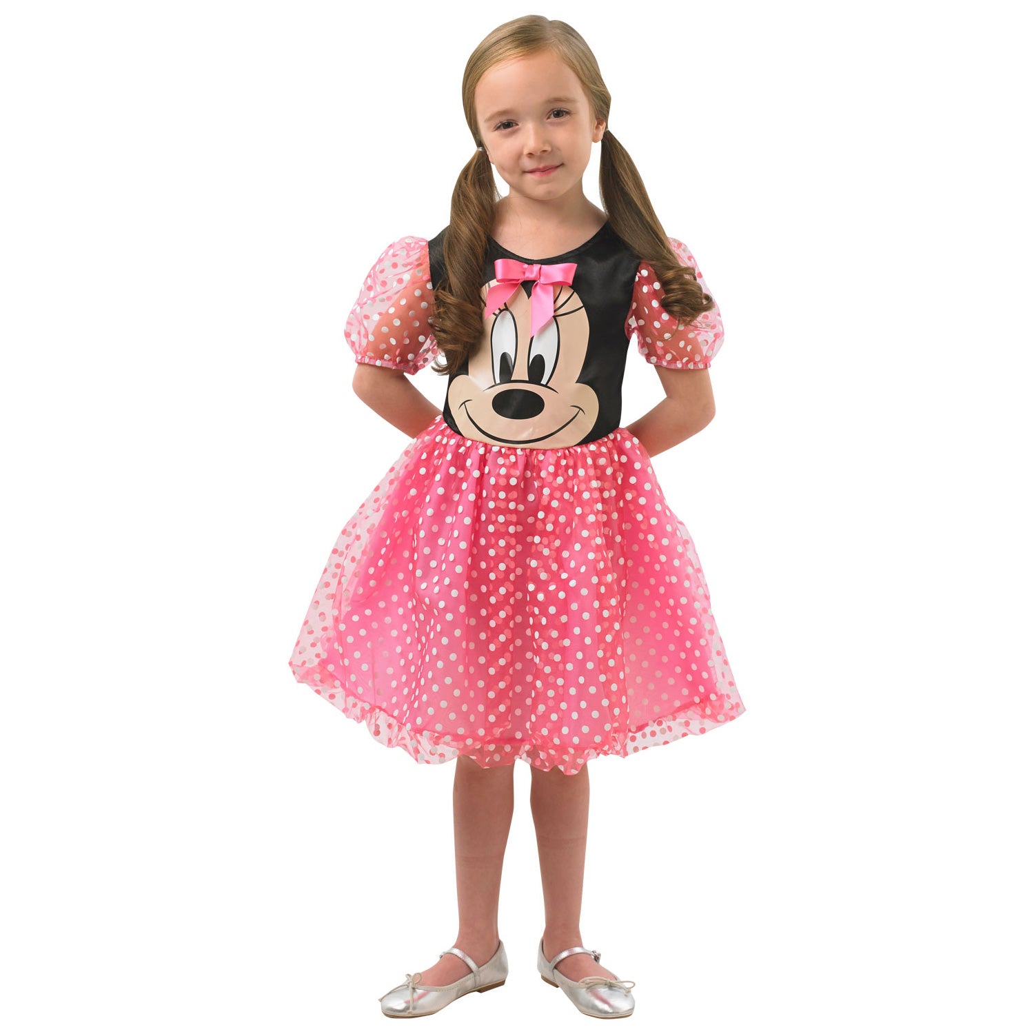 Child Pink Puffball Minnie Costume