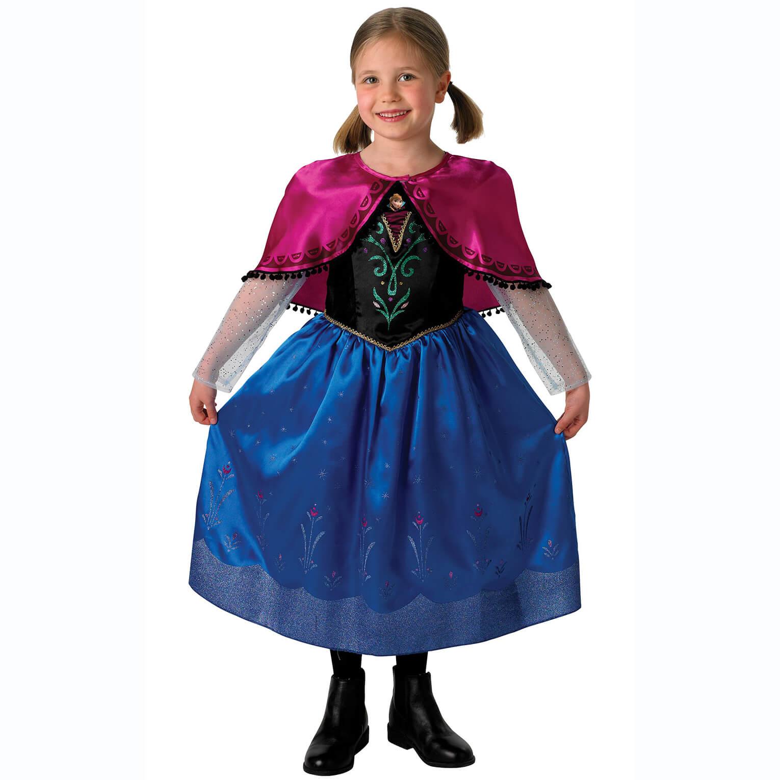 Child Deluxe Disney Anna Dress Frozen Costume Costumes & Apparel - Party Centre