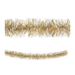 Gold/White Tinsel Boa Garland 9ft