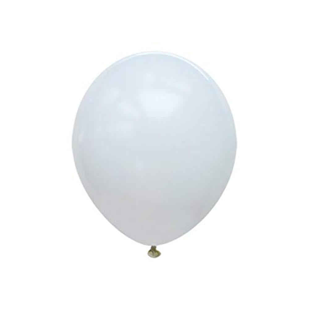 Standard White Balloons 12in, 100pcs Balloons & Streamers - Party Centre