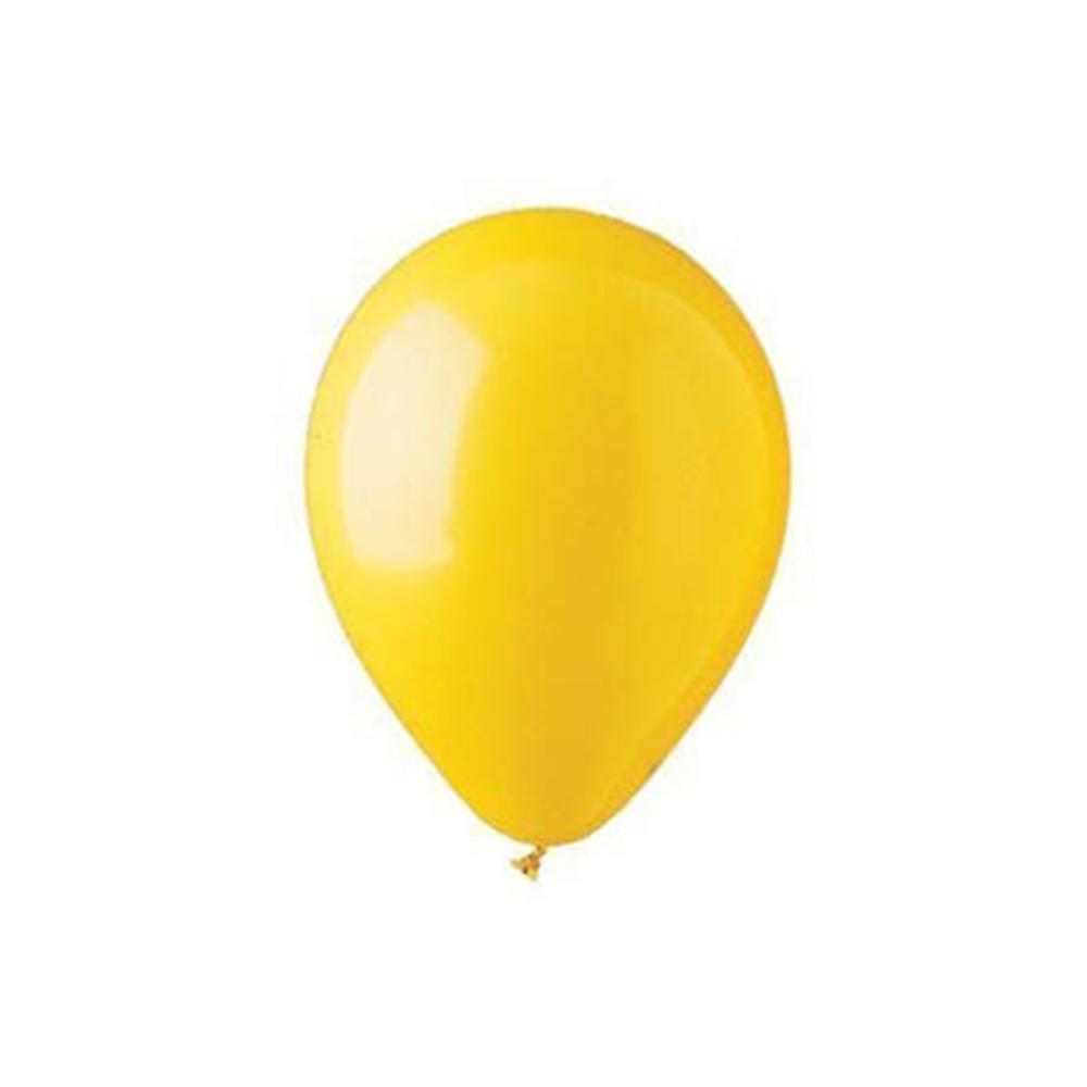 Standard Yellow Balloons 12in, 100pcs Balloons & Streamers - Party Centre