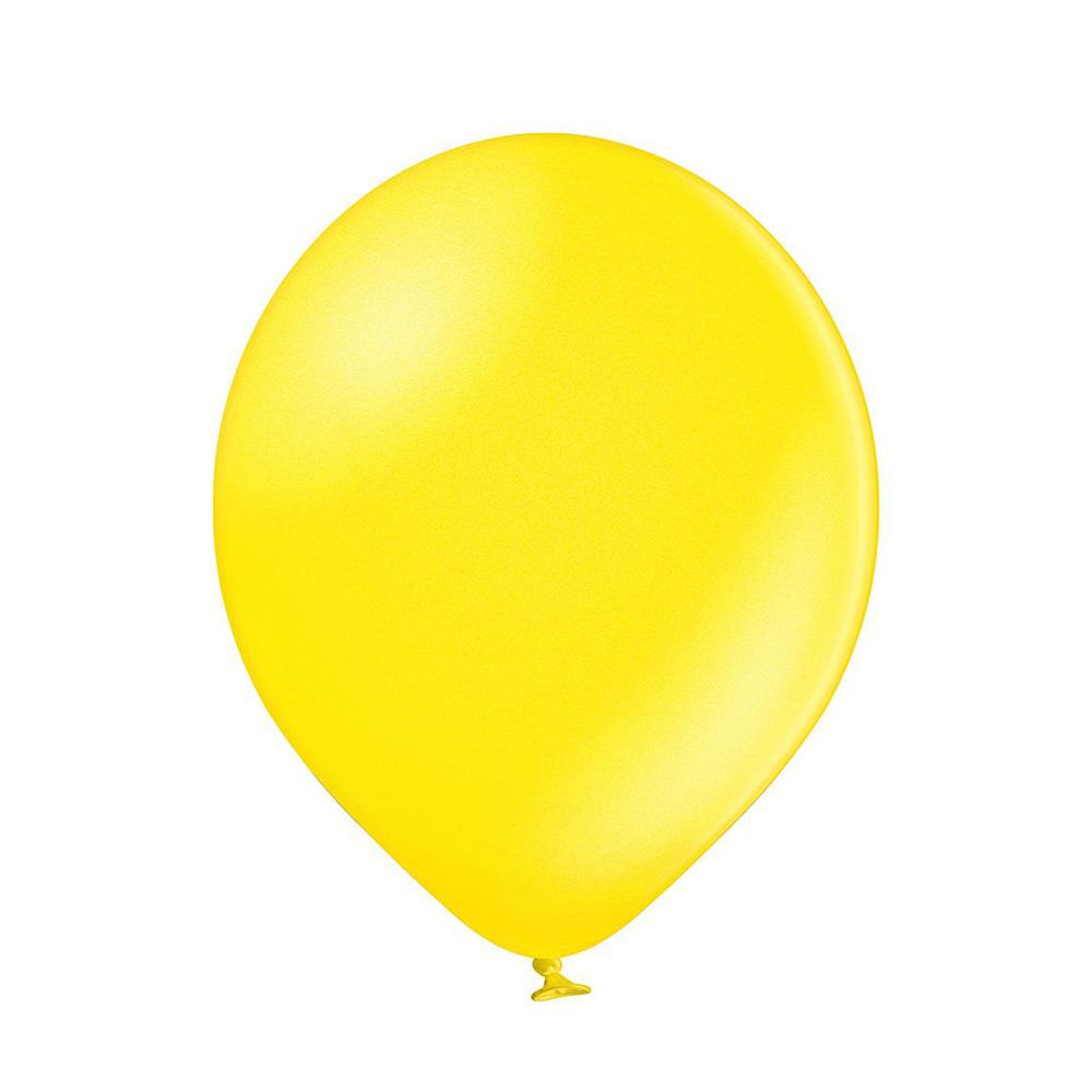 Metallic Yellow Balloons 12in, 100pcs Balloons & Streamers - Party Centre