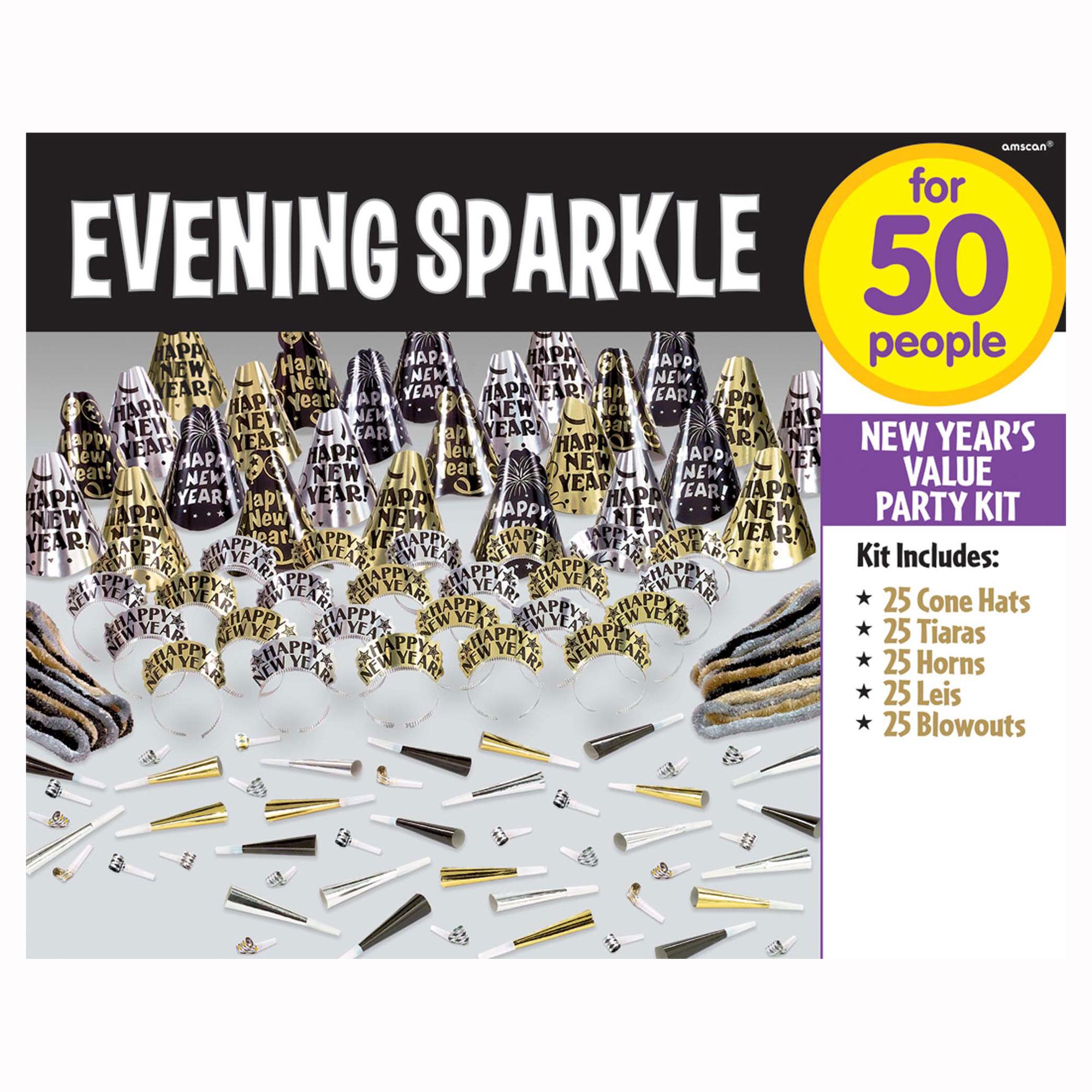 Evening Sparkle Kit For 50 B/S/G Costumes & Apparel - Party Centre