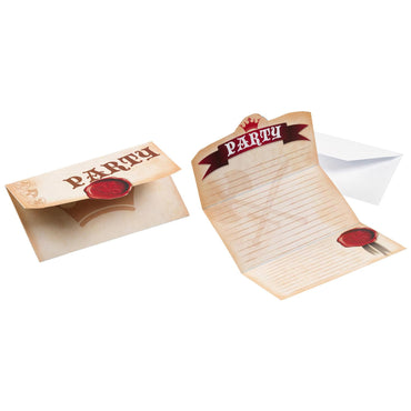 Knights Invitation Cards 8pcs Party Accessories - Party Centre