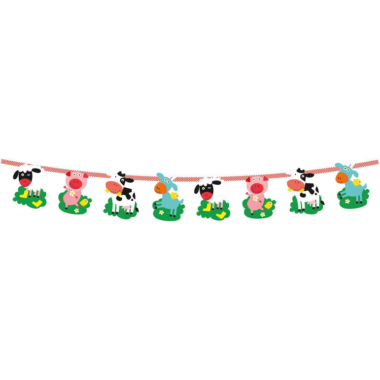 Farm Fun Pennant Banner Decorations - Party Centre