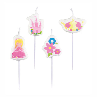 My Princess Mini Figurine Candles 4pcs Party Accessories - Party Centre