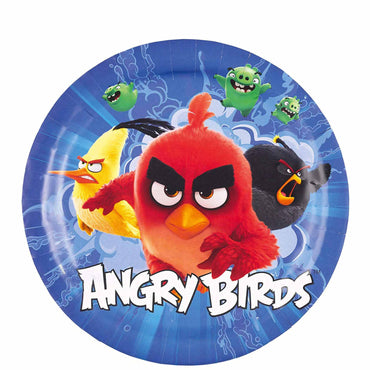 Angry Birds Movie Paper Plates 9in, 8pcs Printed Tableware - Party Centre