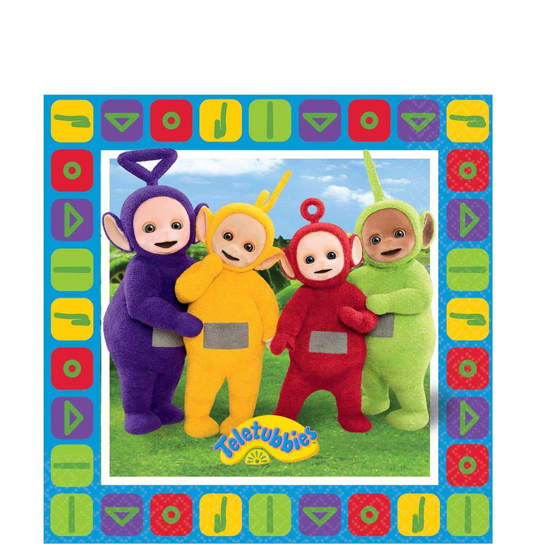Teletubbies Lunch Napkins 16pcs Printed Tableware - Party Centre