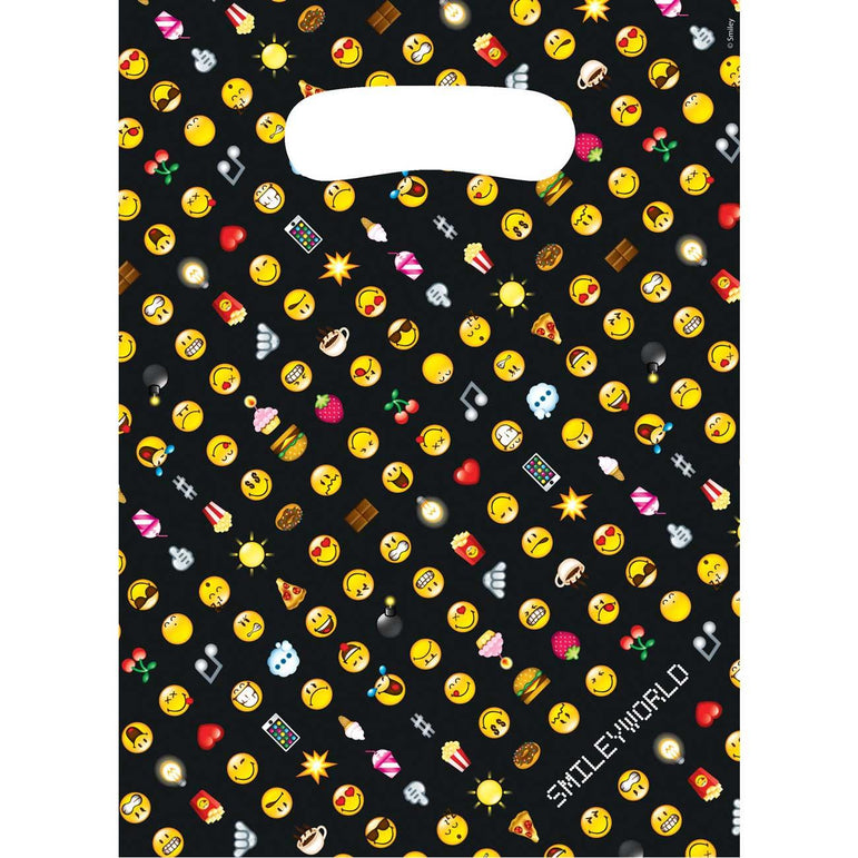 Smiley Emoticons Loot Bags 8pcs Favours - Party Centre