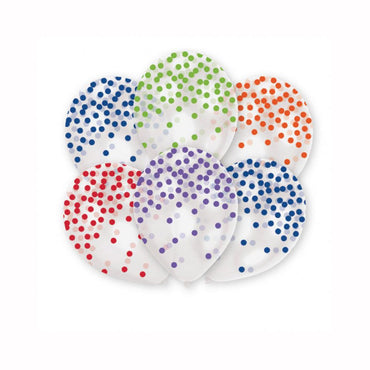 Fashion Assorted Printed Latex Balloons 11in, 6pcs Balloons & Streamers - Party Centre