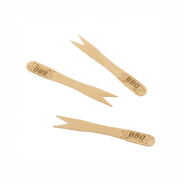 BBQ Party Bamboo Mini Forks 20pcs Candy Buffet - Party Centre