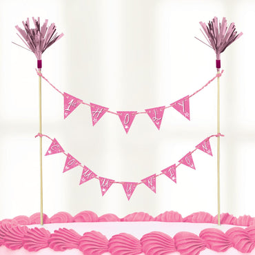 Communion Church Pink Cake Picks Topper Party Accessories - Party Centre