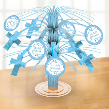 Communion Church Blue Mini Cascade Centerpiece Decorations - Party Centre