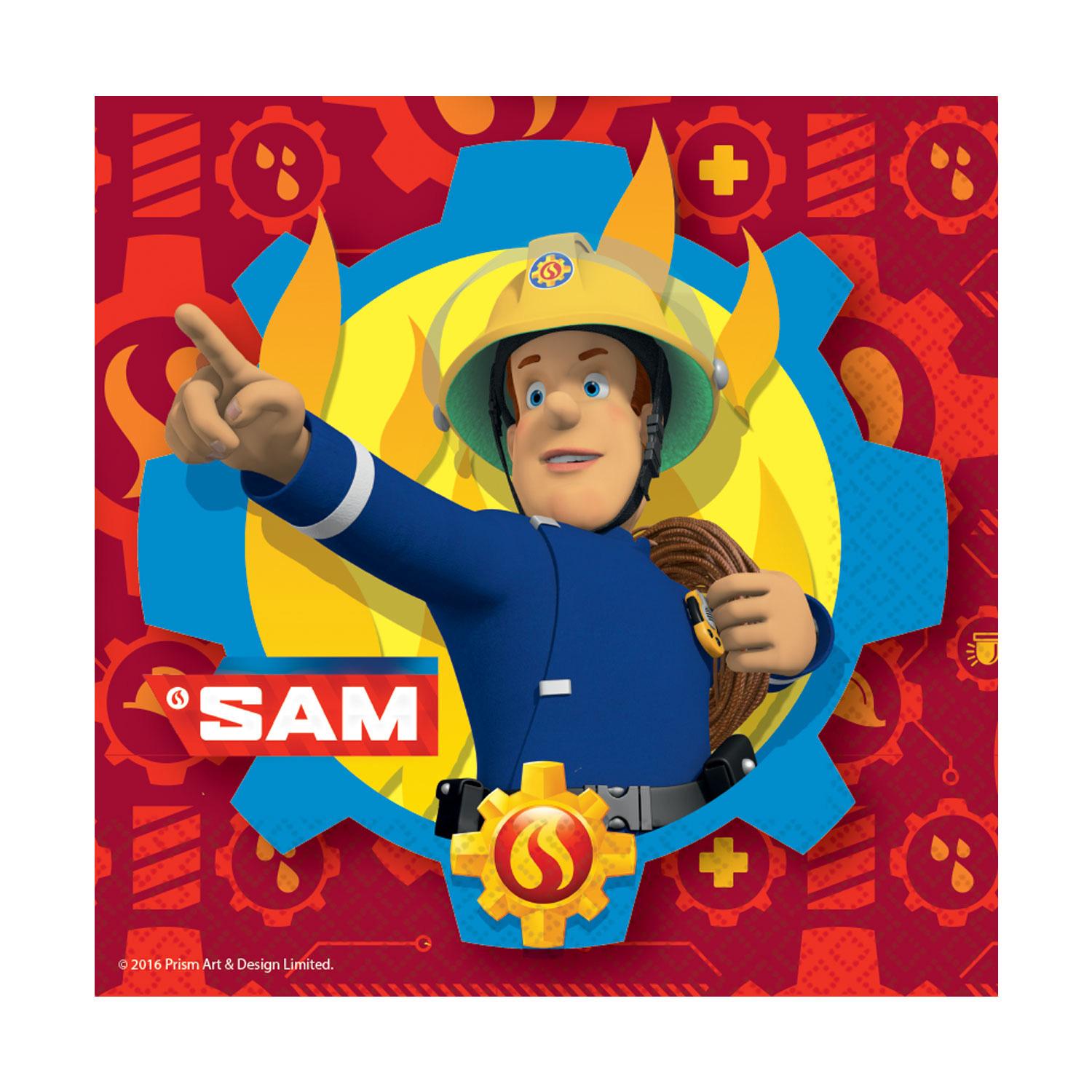 Fireman Sam Lunch Tissues 20pcs Printed Tableware - Party Centre