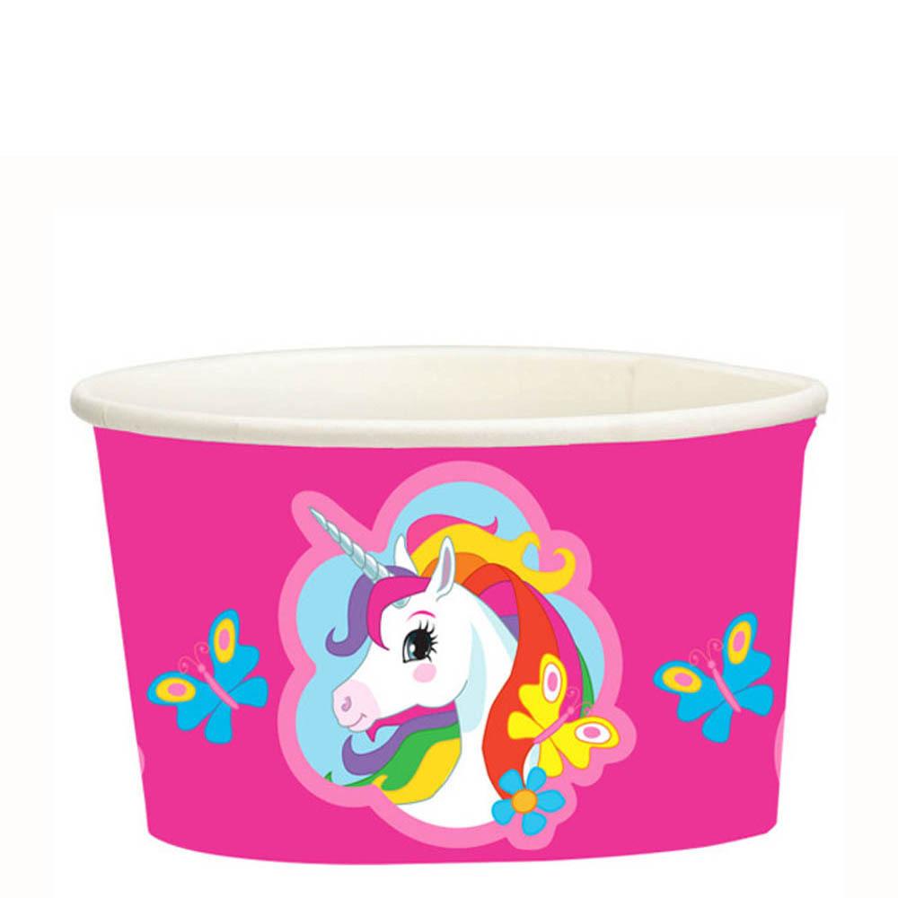 Unicorn Ice Bowls 8pcs Printed Tableware - Party Centre