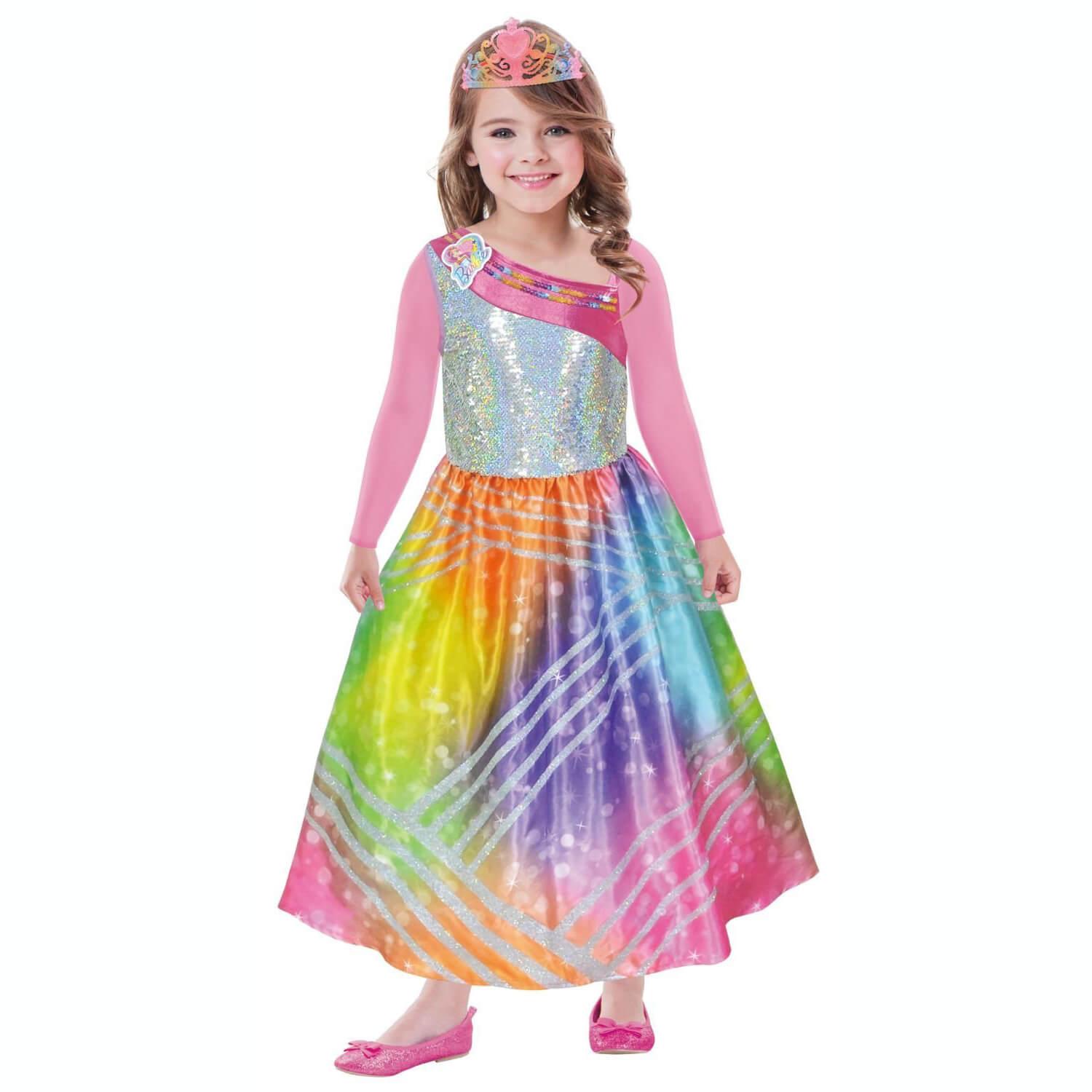 Child Barbie Rainbow Magic with Pink Sleeves Costume Costumes & Apparel - Party Centre