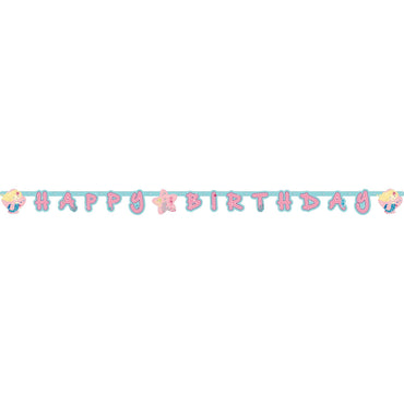 Be A Mermaid Letter Banner 180cm x 15cm Decorations - Party Centre