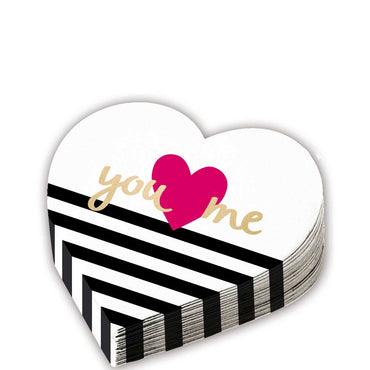 Everyday Love Heart Shaped Tissues 32cm, 12pcs Printed Tableware - Party Centre