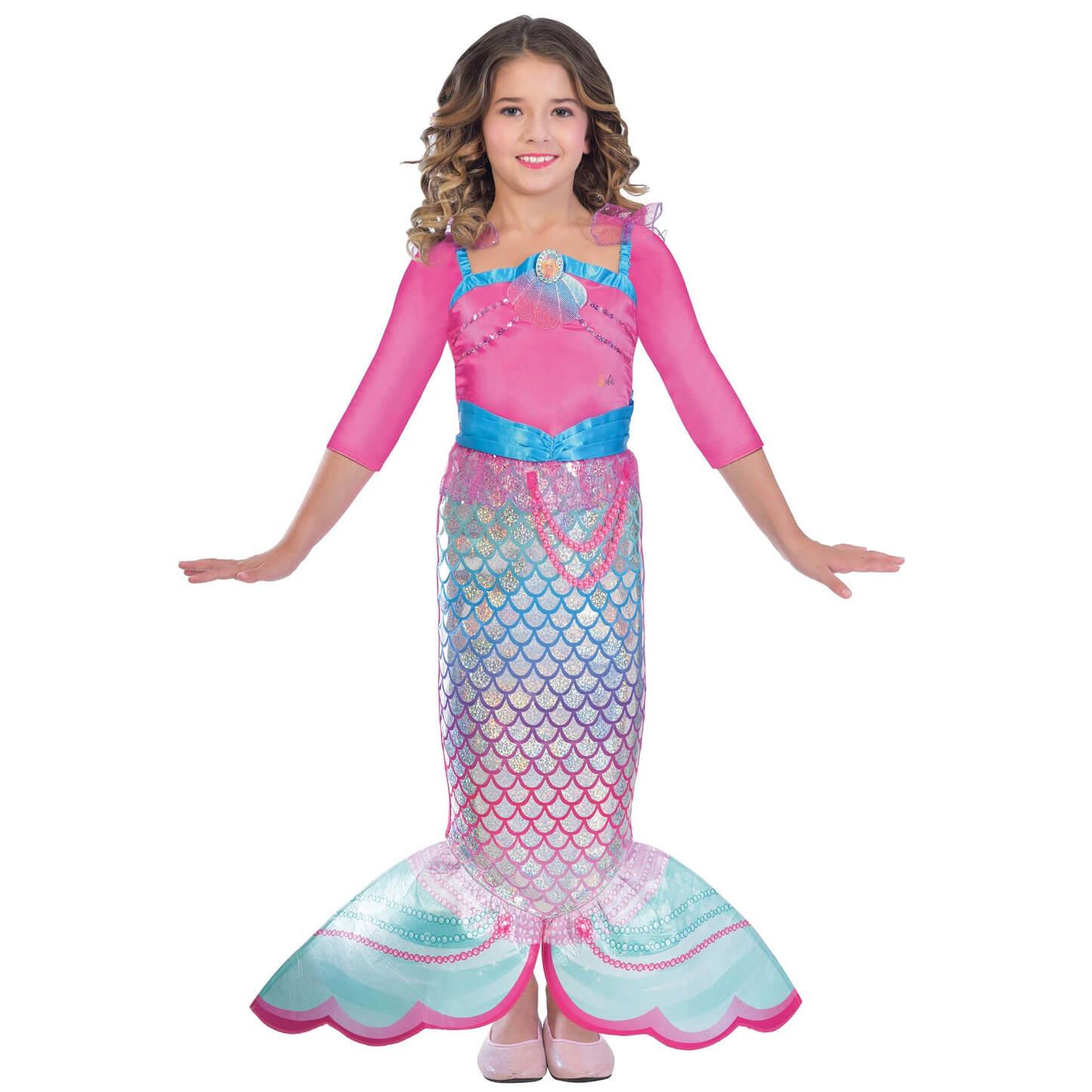 Child Barbie Rainbow Mermaid Costume Costumes & Apparel - Party Centre