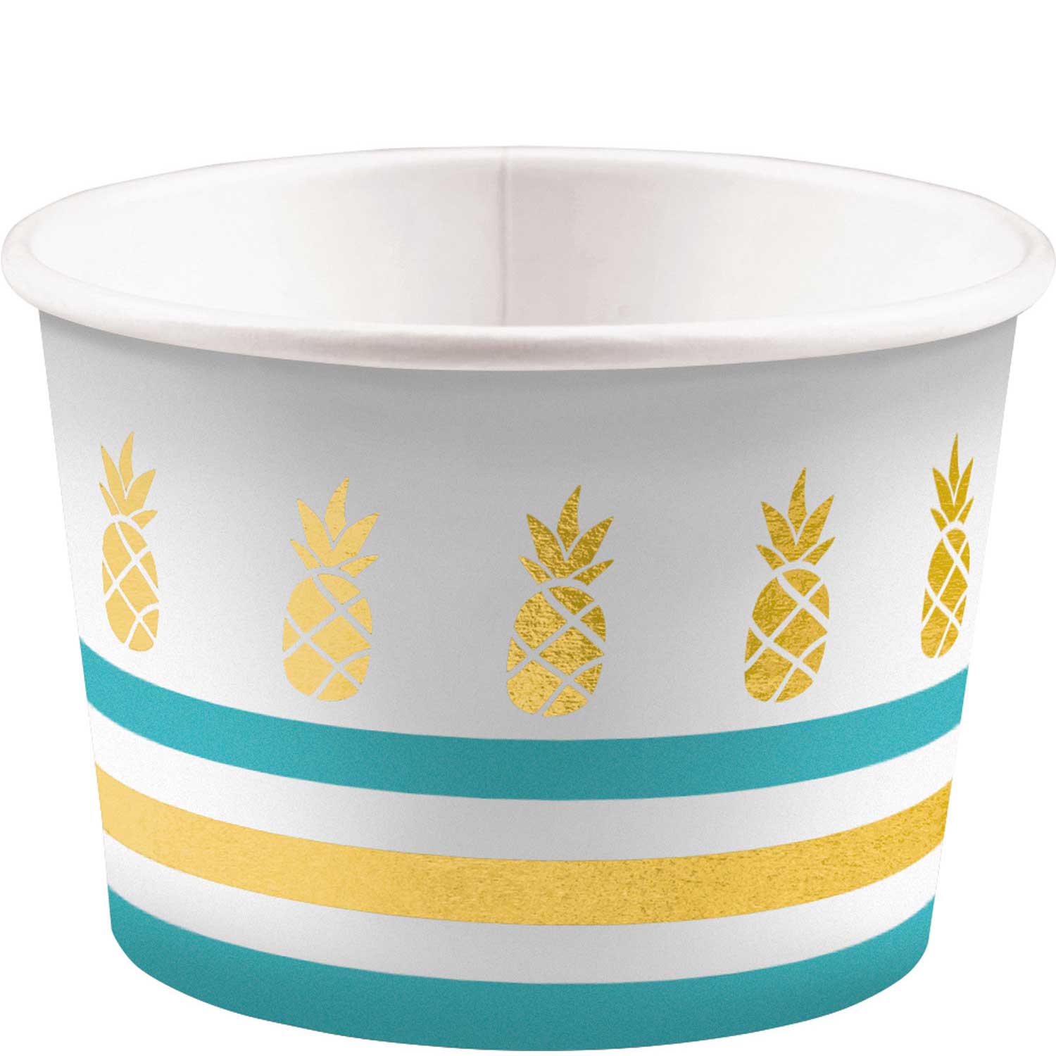 Pineapple Vibes Ice Bowls 9oz, 8pcs Printed Tableware - Party Centre