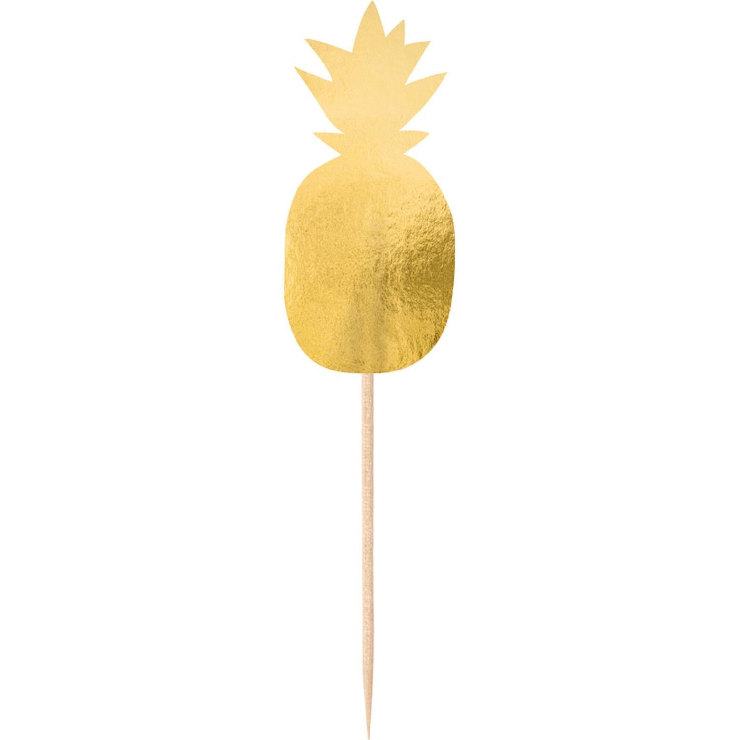 Pineapple Vibes Party Picks 20pcs Party Accessories - Party Centre