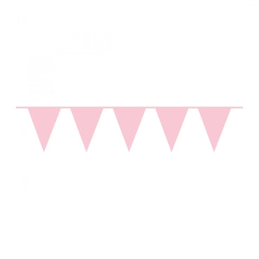 New Pink Pennant Banner Plastic 10m Decorations - Party Centre