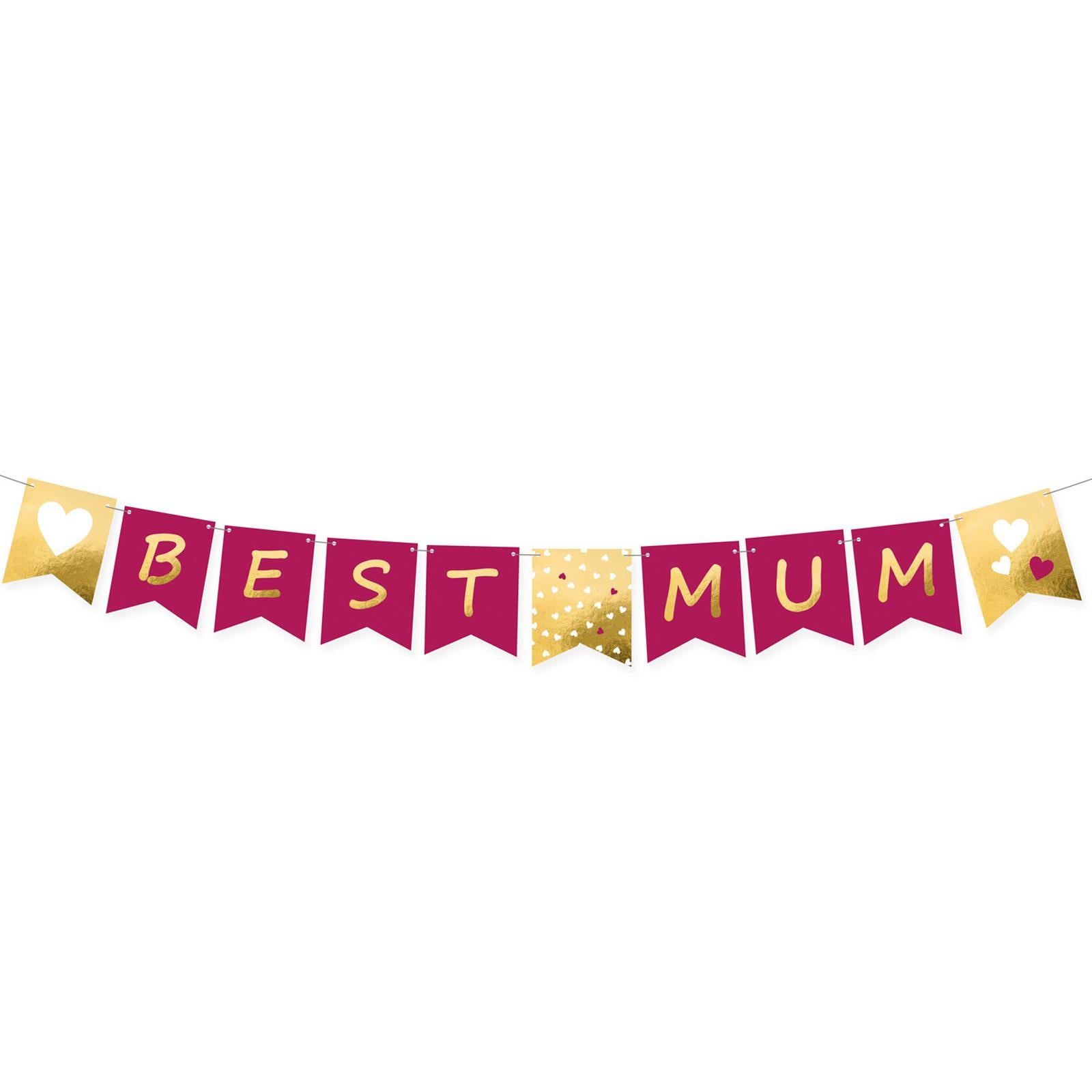 Best Mom Letter Banner Decorations - Party Centre