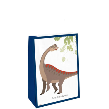Happy Dinosaur Party Bags With Stickers 4pcs Favours - Party Centre